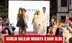 Asırlık halılar modaya ilham oldu