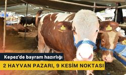 Kepez'de bayram hazırlığı: 2 hayvan pazarı, 9 kesim noktası