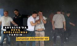 Antalya’da boya atölyesinde yangın: Dumandan etkilenenler var