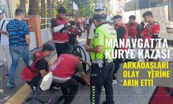 Manavgat’ta kurye kazası: Arkadaşları olay yerine akın etti
