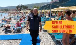 Kemer sahillerinde şok denetim