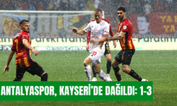 Antalyaspor, Kayseri’de dağıldı