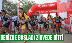 Denizde başladı zirvede bitti