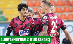 Alanyaspor'dan 2-0'lık kapanış