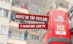 Kepez’de tüp patladı, yangın çıktı