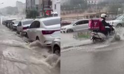 Sağanak yağış sele neden oldu...Vatandaşlar zor anlar yaşadı