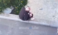 Otomobilli dilenci kamerada!