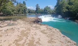 Manavgat Şelalesi kuraklık alarmı verdi: Kara göründü!