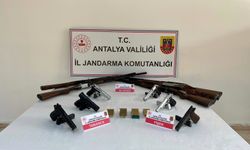 Serik’te cephanelik gibi operasyon
