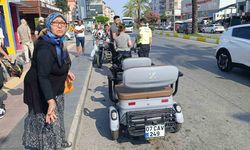 Seyir halindeki motosiklete çarptı
