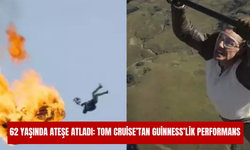 62 yaşında ateşe atladı: Tom Cruise’tan Guinness’lik performans