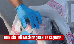 Tırın gizli bölmesinde çıkanlar şaşırttı!