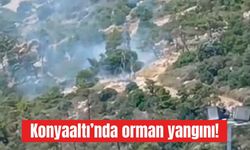 Konyaaltı’nda orman yangını!