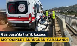 Gazipaşa’da trafik kazası: Motosiklet sürücüsü yaralandı