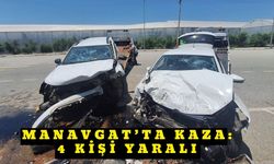 Manavgat’ta kaza: 4 kişi yaralı