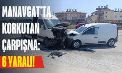 Manavgat’ta korkutan çarpışma: 6 yaralı!