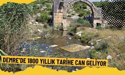 Demre'de 1800 yıllık tarihe can geliyor