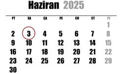 3 Haziran ne günü?