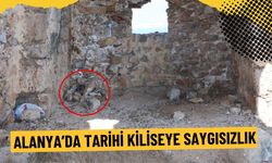 Alanya’da tarihi kiliseye saygısızlık
