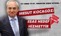 ‘Oy veren ‘iyi ki’, vermeyen ‘keşke’ diyecek…’  Mesut Kocagöz: Esas hedef hizmettir
