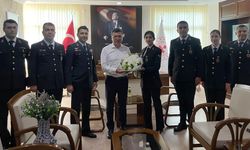 Jandarmadan Kaymakam Şahin'e ziyaret