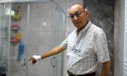 Duş alırken dehşeti yaşadı