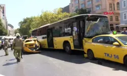 Beyoğlu’nda 9 araç birbirine girdi