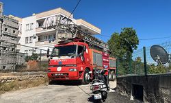 Alanya'da binada yangın paniği