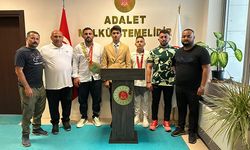 Serikli başpehlivanlara makamda özel karşılama