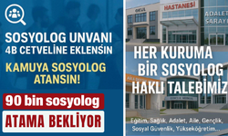 90 bin sosyolog atama bekliyor