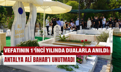 Vefatının 1’inci yılında dualarla anıldı: Antalya Ali Bahar’ı unutmadı