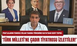 PKK’lıların temsili silah yakma törenine Kaya’dan sert tepki: ‘Türk Milleti’ne çadır tiyatrosu izlettiler!’