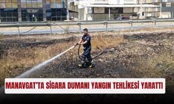 Manavgat’ta sigara dumanı yangın tehlikesi yarattı