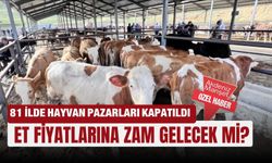 81 ilde hayvan pazarları kapatıldı: Et Fiyatlarına zam gelecek mi?