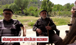 Hisarçandır'da köylüler kazandı!