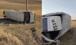 Tarım işçilerini taşıyan minibüs şarampole yuvarlandı: 18 yaralı