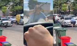 Yol verme tartışmasında aracın önünü kesti, sileceği kırıp cama yumruk attı