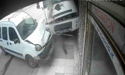 Freni boşalan arazöz ortalığı savaş alanına çevirdi: O anlar kamerada
