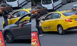 Tartıştığı kızı yumruk atarak bayıltan taksici kaçtı