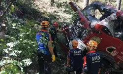 Orman yangınına giden arazöz uçuruma yuvarlandı; 1 şehit, 5 yaralı