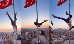 Bayrak direğinde dansa soruşturma!