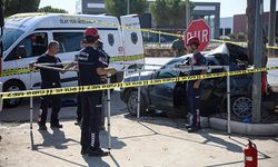 Otomobil levha ve ağaca çarptı: Sürücü hayatını kaybetti