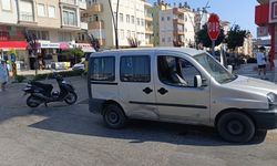 Dönüş yapan araca çarpan motosiklet sürücüsü yaralandı