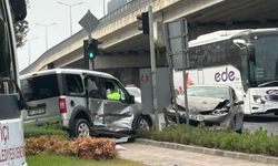 Manavgat'ta kırmızı ışık ihlali kazaya neden oldu