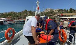 Demre’de düşen vatandaş Sahil Güvenlik ile kurtarıldı