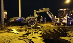 Traktör ile otomobil çarpıştı: 2 yaralı