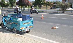 Gazipaşa'da triportör devrildi