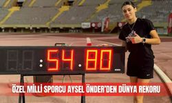 Özel milli sporcu Aysel Önder’den dünya rekoru