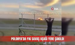 Polonya’da F16 savaş uçağı yere çakıldı