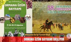 Dünyanın En İyi Turizm Köyü Ormana'da Üzüm Bayramı başlıyor